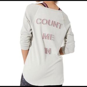 EUC Peloton “count me in” pullover, Sz L